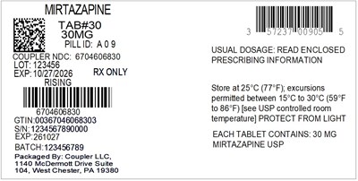 Label (57237 009 05 Mirtazapine 30mg 67046 068 30)